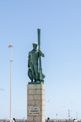 Cadiz, Spain - April 18, 2025: Streets of the historic center of Tarifa during the Holy Week festivities in Tarifa, Spain