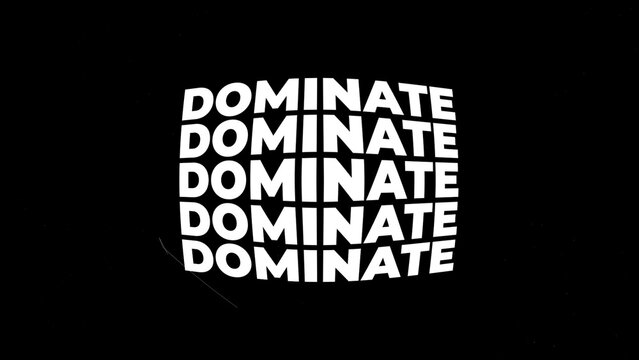 Dominate Titles Kinetic Typography Wide 03