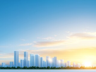 Fototapeta premium Stunning city skyline discover breathtaking urban architecture and modern skyscrapers