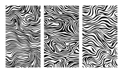 wavy zebra inspired seamless pattern pack