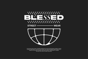 Streetwear tshirt design suitable for screen printing tshirts and others