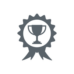 Victory badge icon design concept collection simple template