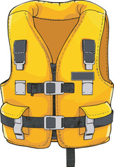 vector illustration of a leather jacket