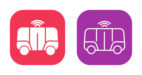 Shuttle Service Icon Design