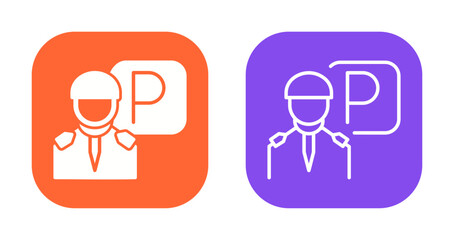 Valet Parking Icon Design