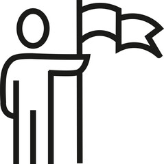 Line Business People Icon vector art