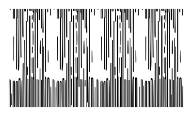 random glitch barcode pattern vector panel