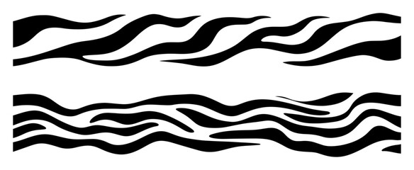 wavy liquid stripe vector pattern panel