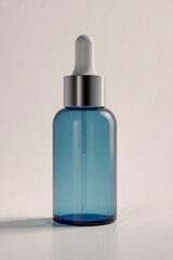 Elegant dark blue dropper packaging for natural oils or eye serums