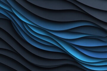 Obraz premium Abstract Blue Wave Layers Background