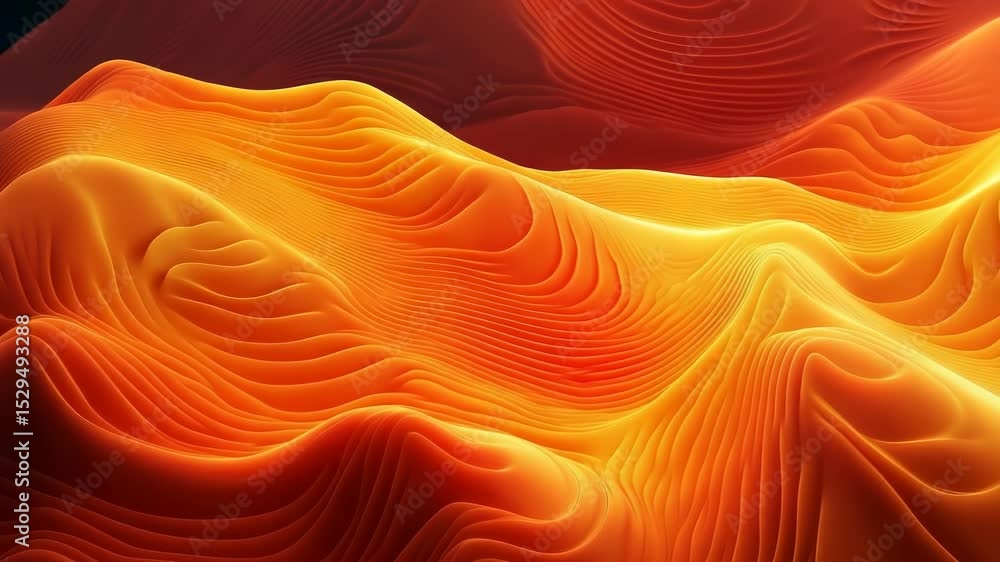Poster vibrant orange wave patterns abstract background for graphic designs and visual effects