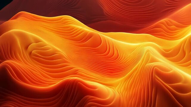 Vibrant orange wave patterns abstract background for graphic designs and visual effects