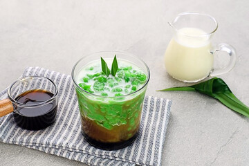 Cooling Dawet! Authentic Indonesian traditional drink. Perfect for summer, cultural themes, or...