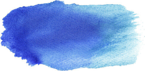 Obraz premium Soft blue watercolor ink stain with fluid shapes and textures