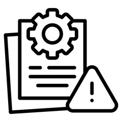 Fototapeta premium Risk Management Icon