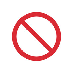 Red stop sign icon vector illustration
