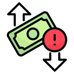 Cash Flow Risk Icon