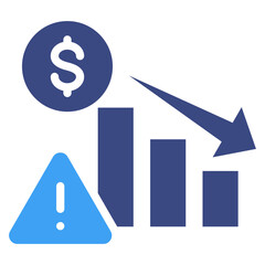 Stock Market Crash Icon