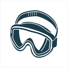 Ski Goggles Silhouette: Winter Sport Eye Protection Snow Goggle Vision Traditional slitted eye protection silhouette