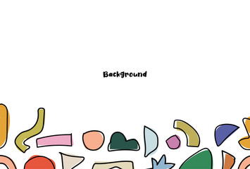 ABSTRACT DOODLE background 4K simple theme for presentation or social media or flyer or banner or HD wallpaper