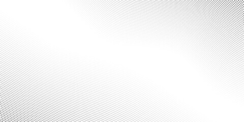 Dotted gradient halftone background with abstract pattern, minimal black and white design, modern texture
