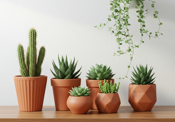 Plant background and copy space || Indoor plants in studio


