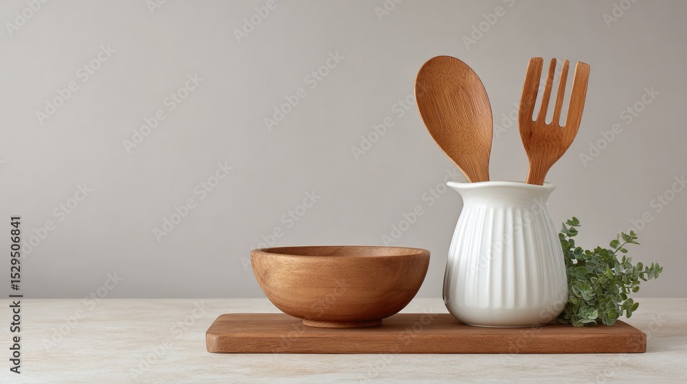 Poster capture clean image of minimalistic kitchen setup featuring simple tools for effective hacks