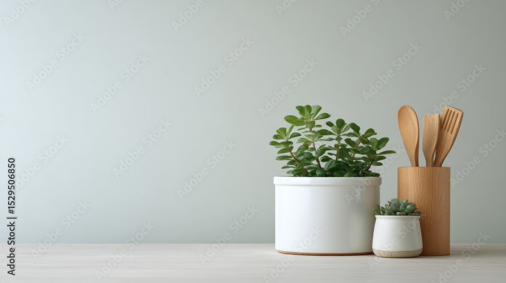 Poster capture clean image of minimalistic kitchen setup featuring simple tools for effective hacks