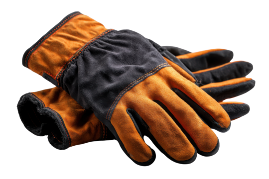 Protective Gloves: A pair of rugged, leather work gloves, the epitome of durability and reliability for any job. - Powered by Adobe
