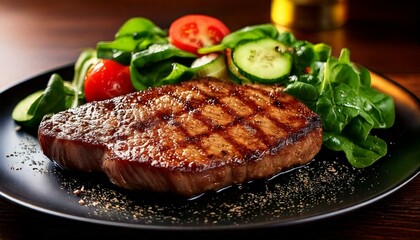 Grilled Steak with Fresh Salad A Delicious and Healthy Meal