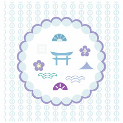 Ornate Chinese Stamps & Vintage Japanese Tags – Traditional Asian Label Vector EPS