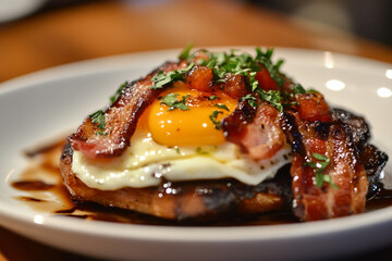 Bacon and egg breakfast generative AI