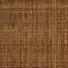 Seamless background of coarse brown jute fabric, showcasing a woven natural fiber texture. Ideal for adding an organic, rustic touch to design projects or textile-themed visuals