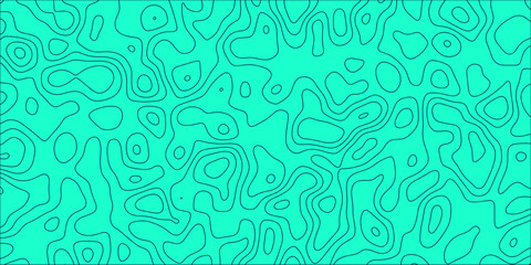 Topographic map transformed into minimalist pattern

