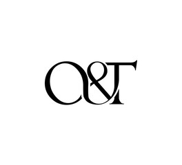 Initial Letter Logo. Ampersand Symbol. Logotype design. Simple Luxury Black Flat Vector OT