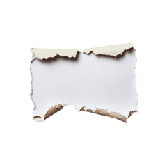 Torn Paper with White Center - Blank Space for Text or Image