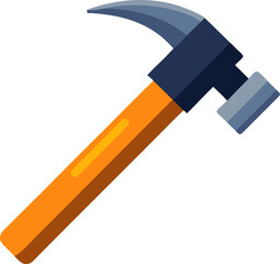 Hammer vector icon white background 