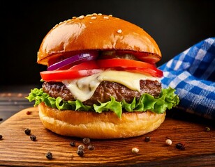 Juicy Cheeseburger A Delicious Classic American Burger Recipe