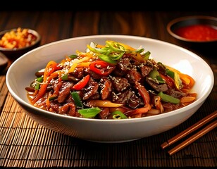 Delicious Beef Stir-Fry with Colorful Vegetables and Savory Sauce