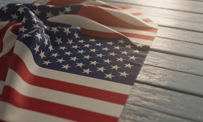 American flag on weathered wood patriotic background image