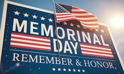 Memorial day american flag remembrance honor patriotism
