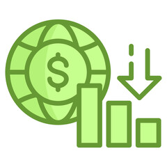 Economic Downturn Icon