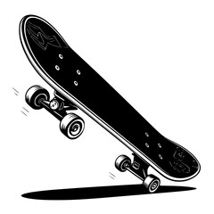 illustration of skateboard