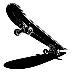 skateboard isolated on white