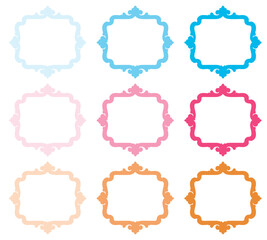 set of decorative frames
