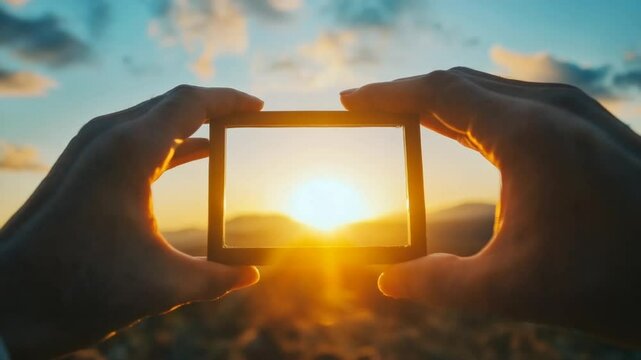 Framing the Horizon with Hands