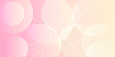 Minimalist banner background, pastel colorful, pink and yellow gradations.