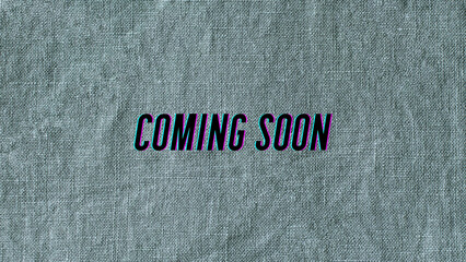 Minimalist Coming Soon Design.