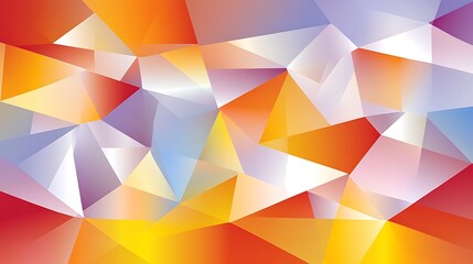 Dynamic polygonal structure in vivid color gradients and a modern style