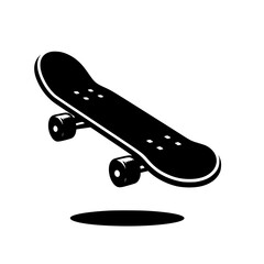 skateboard isolated on white
